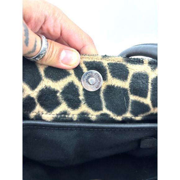 VTG Nine West Animal Print Double Strap Animal Print 10" Shoulder Bag Y2K - Picture 12 of 14
